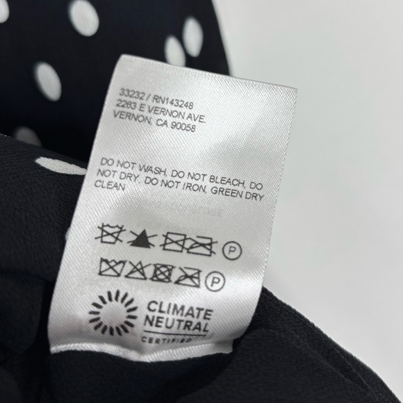 Reformation Black Polka Dot Off-Shoulder Midi Dress - Picture 12 of 14